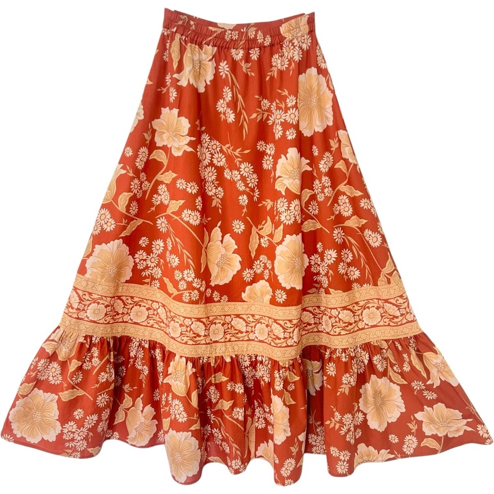 SET Spell Sloan Skirt & Crop Top Set In Ochre - Picture 13 of 16